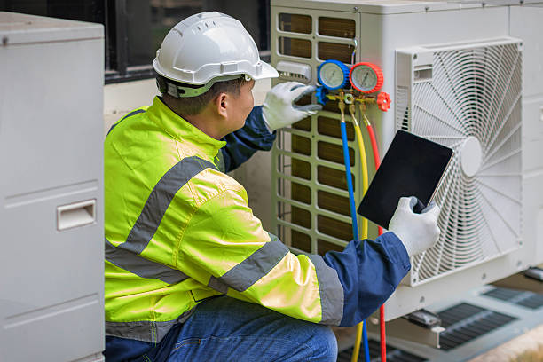Professional Hvac Maintenance technician working in Upton, NY